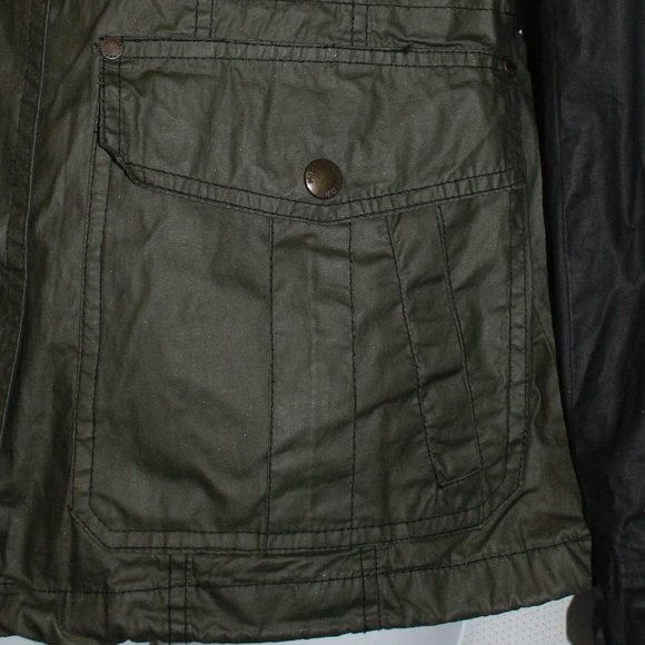 Michael Kors Olive Green/Black Jacket Size L - Picture 6 of 8